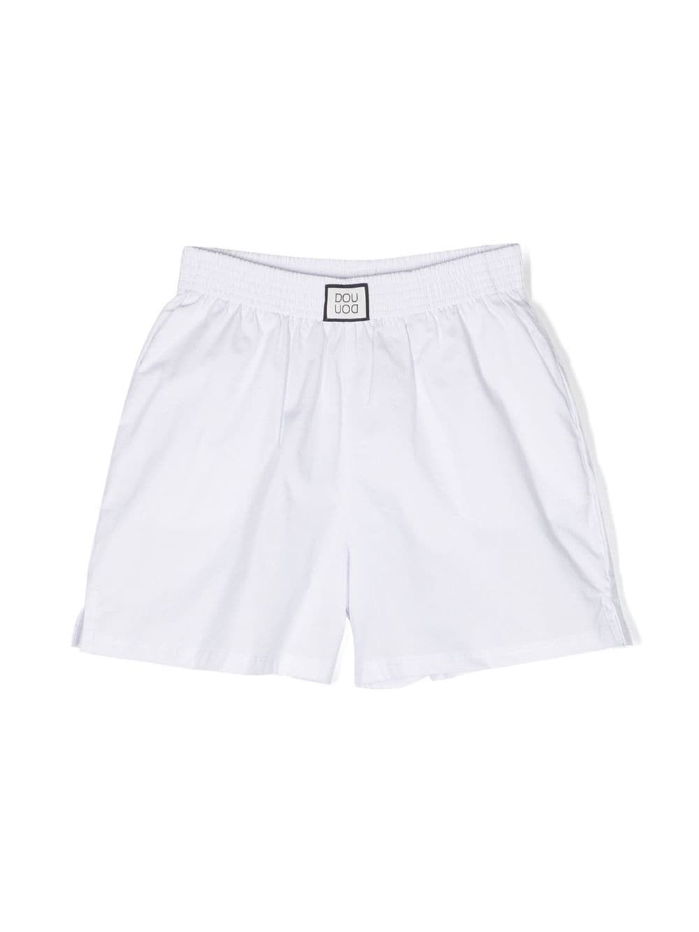 Douuod Kids Shorts mit Logo-Patch - Weiß von Douuod Kids