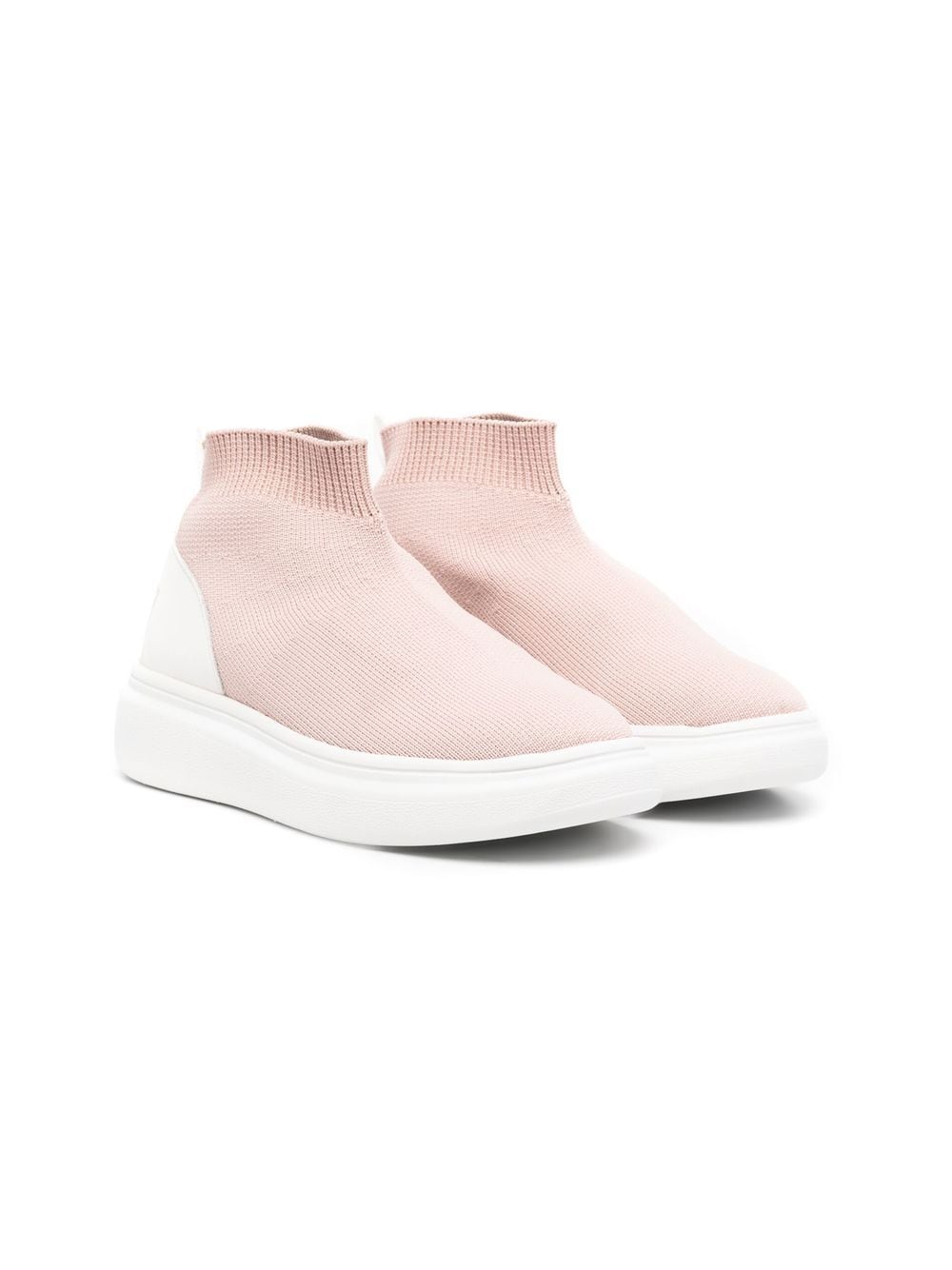 Douuod Kids Gewebte Sneaker-Boots - Rosa von Douuod Kids