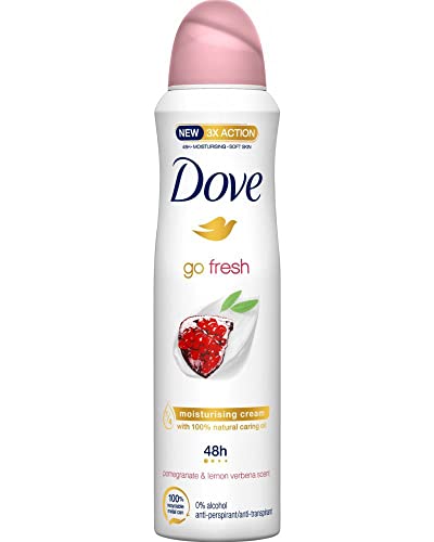 3x Dove Women Deodorant Spray Go Fresh - Granatapfel und Lemon Verbena - 250ml von Dove
