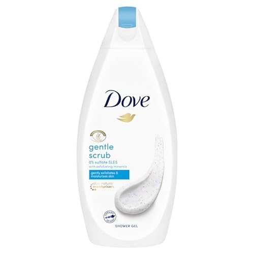 6er Pack - Dove Shower Gel Women - Gentle Exfoliating - pflegt die Oberflächenschichten der Haut - 500 ml von Dove