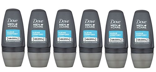 DOVE Deodorant Men "Care Clean Comfort" Deoroller - 6er Pack (6 x 50ml) von Dove