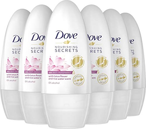 DOVE Deodorant Women "Lotus Flower, Rice Water" Deoroller - 6er Pack (6 x 50ml) von Dove