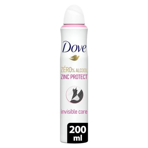 DOVE Deodorant für Damen, Zinc Protect – Spray, 0% Alkohol – Invisible Care – 72 Stunden Geruchsschutz – 200 ml von Dove