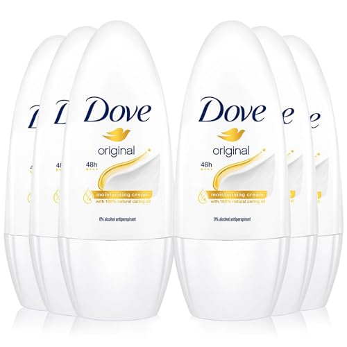 Dove Deodorant für Damen, Kugel, Anti-Transpirant, Original, 6 x 50 ml von Dove