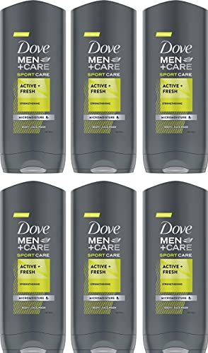 Dove Men + Care Sportcare Active Fresh Body - Face Wash - 6 x 250 ml von Dove