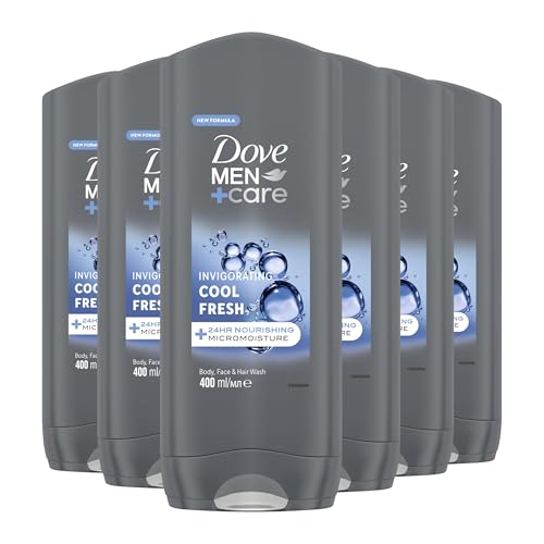 Dove Men Plus Care Cool Fresh Duschgel, 400 ml, 6er Pack (6 x 400 ml) von Unilever