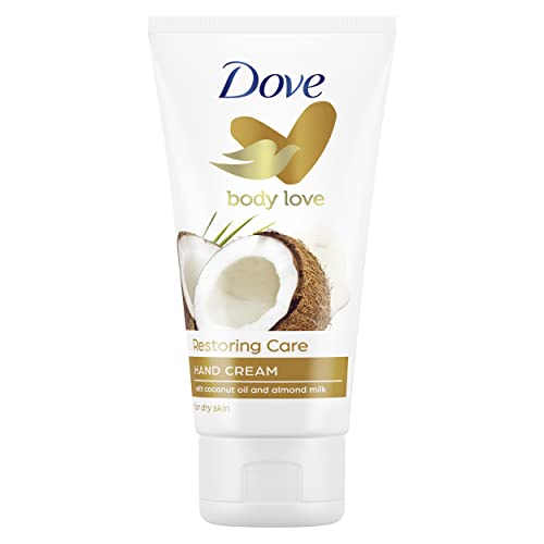 Dove Crema Hidratante de Manos con Aceite de Coco 100% Natural y Leche de Almendras para piel normal a seca 75ml von Dove