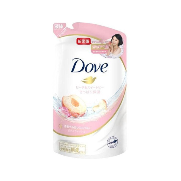 Dove - Peach & Sweet Pea Body Wash Refill - 360g von Dove