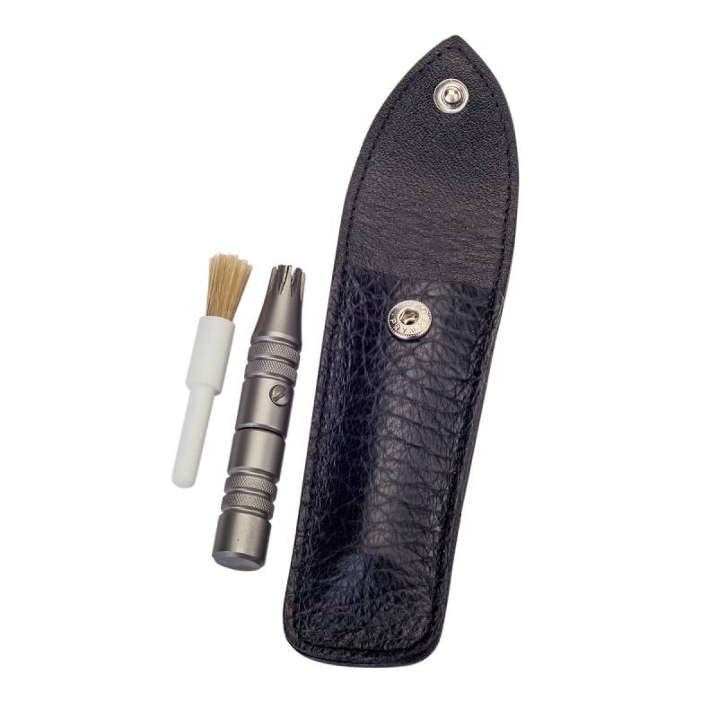 Dovo Klipette Mechanischer Nasentrimmer im Lederetui von Dovo