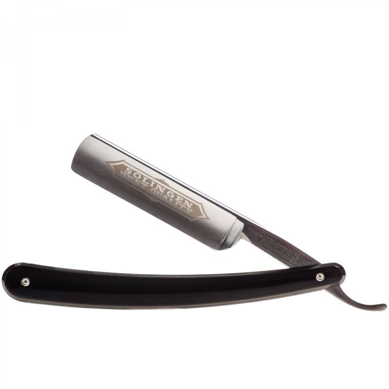 Dovo straight razor in black Cellidor von Dovo
