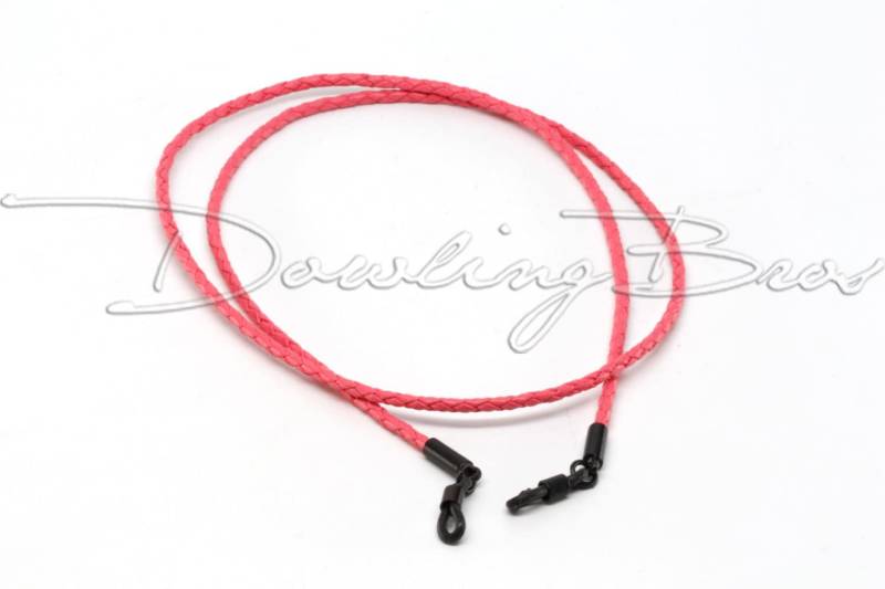 Rosa Geflochtenes Bolo Lederband Sonnenbrillen Gläser Schlüsselband von DowlingBrothers