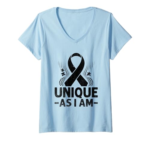 Damen Einzigartig: As I Am Down-Syndrom Awareness Month Support Warrior T-Shirt mit V-Ausschnitt Damen Einzigartig: As I Am Down-Syndrom Awareness Month Support Warrior T-Shirt mit V-Ausschnitt von Down Syndrome Awareness Support Trisomy 21 GIFT