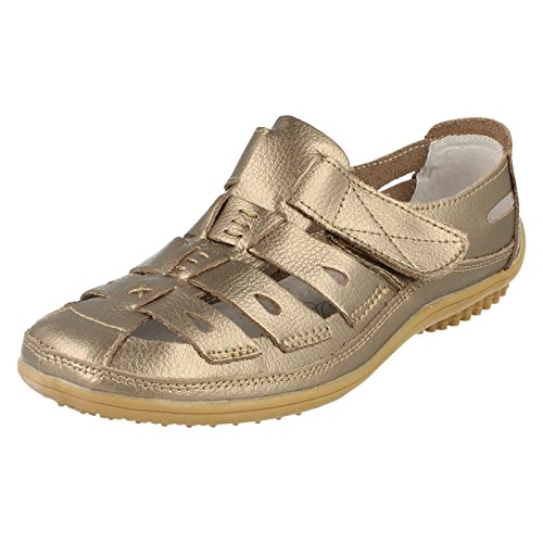 Down To Earth Damen Schuhe, Stil – F3094 – D, Mehrfarbig - bronze - Größe: 38 EU von Down to Earth