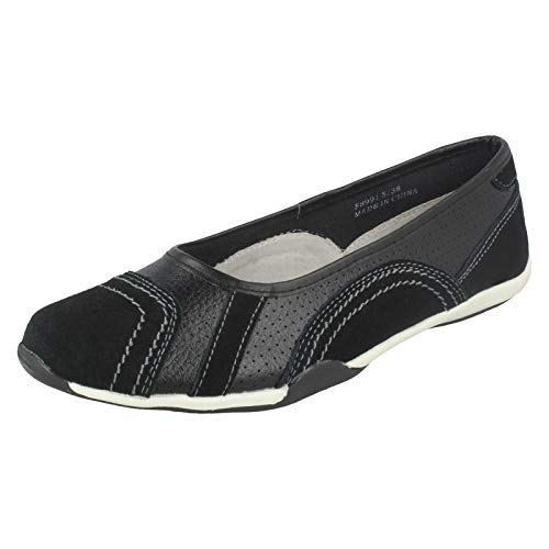 Down To Earth Damen Schuhe F8991, Mehrfarbig - Schwarz Weiß Schwarz - Größe: 39 EU von Down to Earth