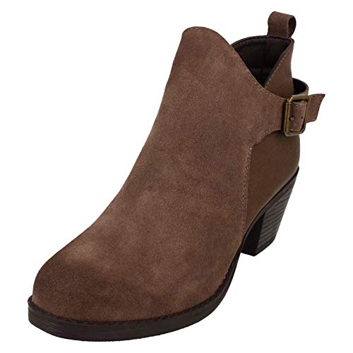 Down To Earth Damen Stiefeletten, Braun - Taupe / Braun - Größe: 38 EU von Down To Earth