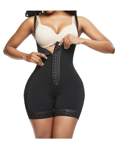 DownLTL Damen Shapewear Fajas Formende Body Shaper Miederhose Hohe Taille Figurformender Unterwäsche Leggings Miederpant von DownLTL