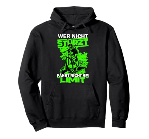 Downhill Jungen Wer Nicht Stürzt Fährt Nicht Am Limit Pullover Hoodie von Downhill Jungen Outfits