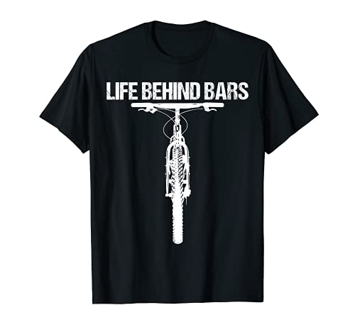 DOWNHILL MOUNTAINBIKE MTB FAHRRAD LIFE BEHIND BARS T-Shirt von Downhill Mountainbike Outfit MTB