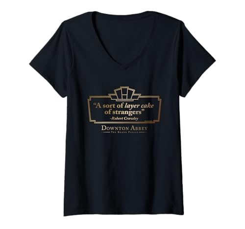 Damen Downton Abbey: The Grand Finale Families Like Ours T-Shirt mit V-Ausschnitt Damen Downton Abbey: The Grand Finale Families Like Ours T-Shirt mit V-Ausschnitt von Downton Abbey