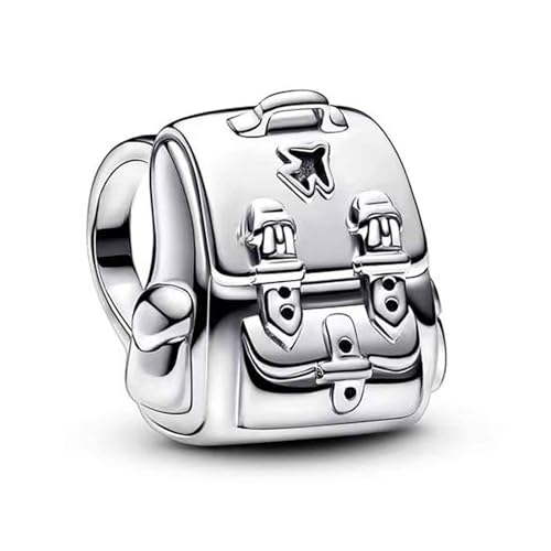 Doyafer 925 Sterling silber Traveling Backpack String Charm Armband Damen Perlen Charm Anhänger Geburtstagsschmuck Geschenk 3er-Pack von Doyafer