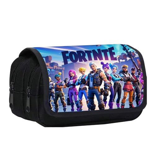 Doyomtoy Spielthema Doppelreißverschluss,Video Game Federmäppchen,Schulmäppchen für Schreibwaren Schulsachen Federtasche Schreibwarenetui mit großer Kapazität für Schul und Bürobedar (Buntes) von Doyomtoy