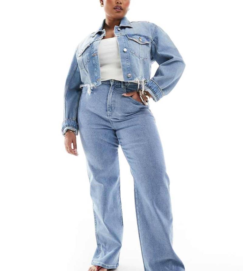 Dr. Denim Plus - Moxy - Straight Jeans in der Waschung sanftes Kaplicht-Blau von Dr Denim Plus