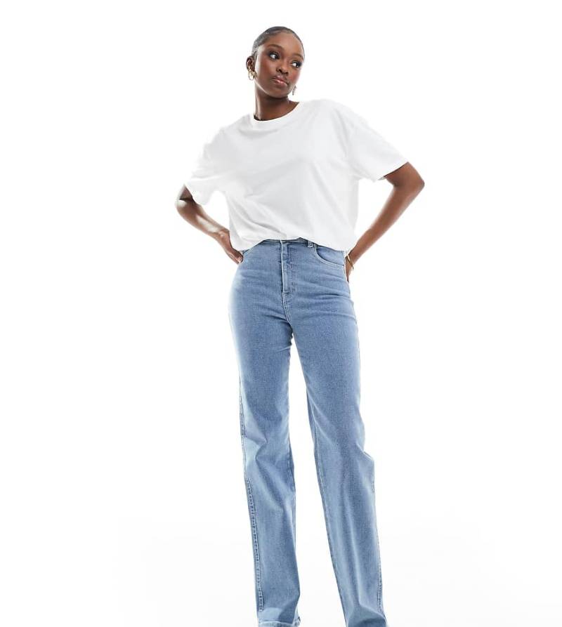 Dr. Denim Tall - Moxy - Straight Jeans in der Waschung sanftes Kaplicht-Blau von Dr Denim Tall