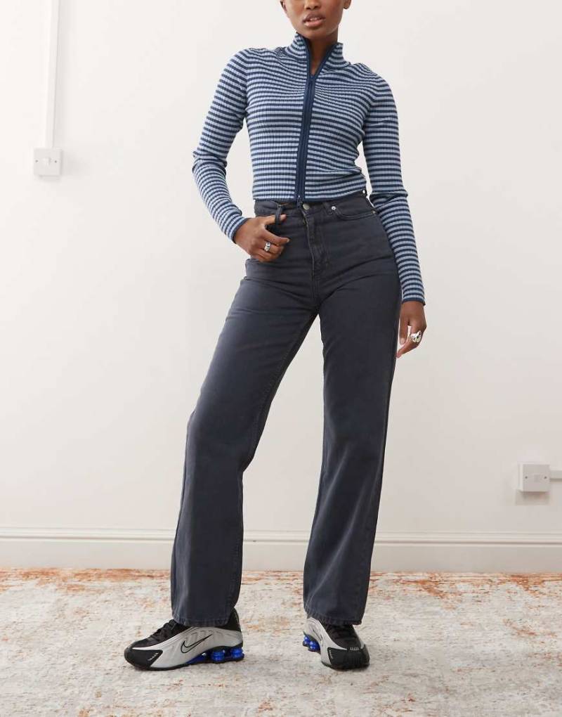 Dr Denim - Echo - Jeans in verwaschenem Marineblau mit geradem Schnitt von Dr Denim