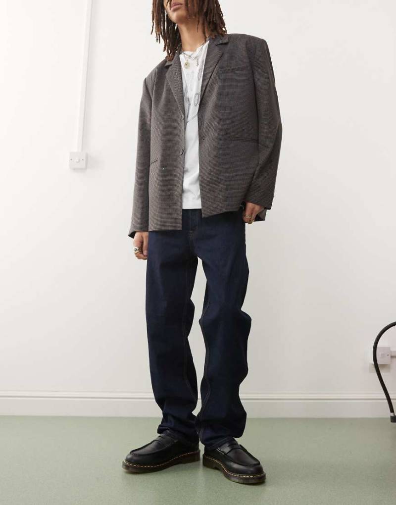 Dr. Denim - Dash - Regulär geschnittene Hose in einem Mischton mit Rinse-Waschung mit geradem Bein-Blau von Dr Denim