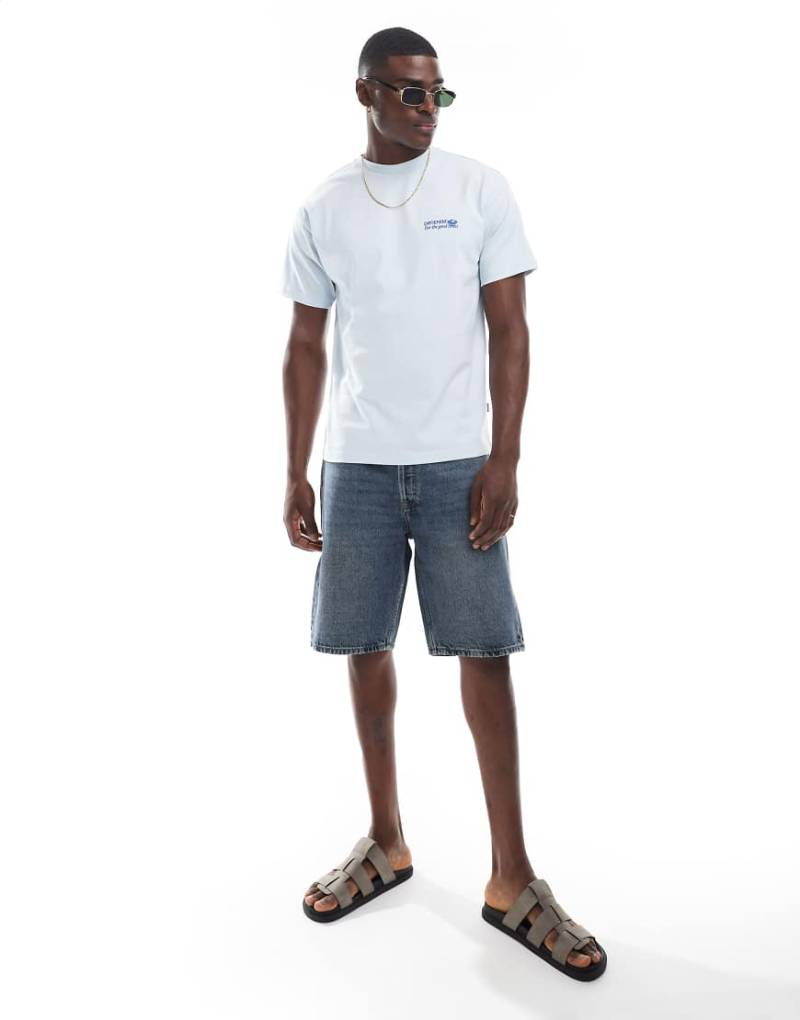 Dr. Denim - Dash - Regular-Fit-Shorts in mittelblauer Canyon-Vintage-Waschung mit mittelhohem Bund von Dr Denim