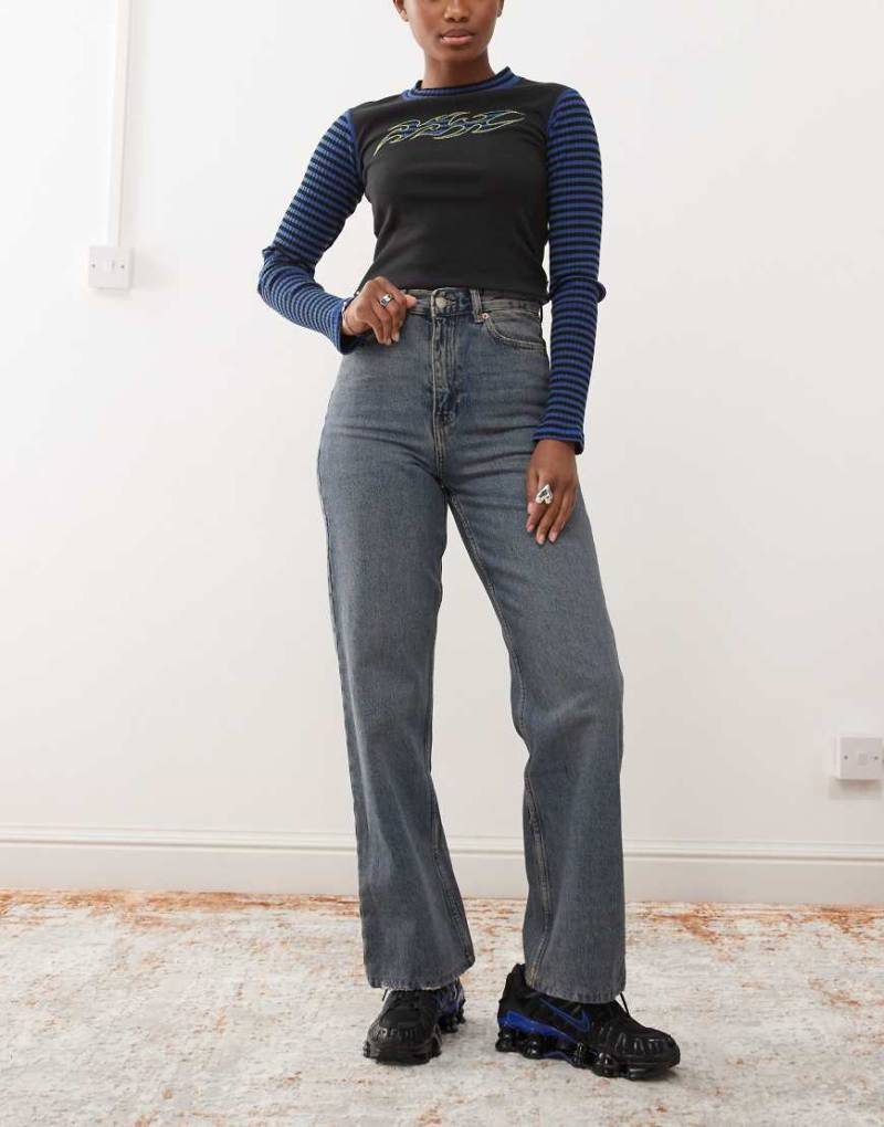 Dr. Denim - Echo - Gerade geschnittene Jeans in Canyon Mid Vintage-Blau von Dr Denim