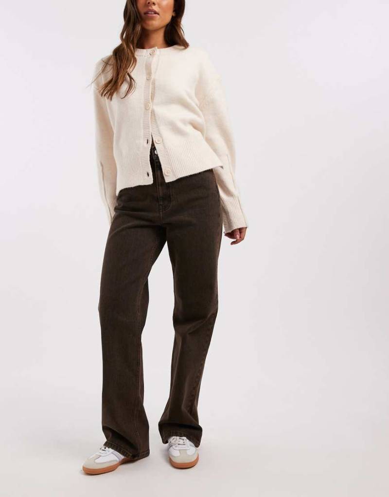 Dr. Denim - Echo - Jeans in verwaschenem Braun mit geradem Schnitt-Brown von Dr Denim