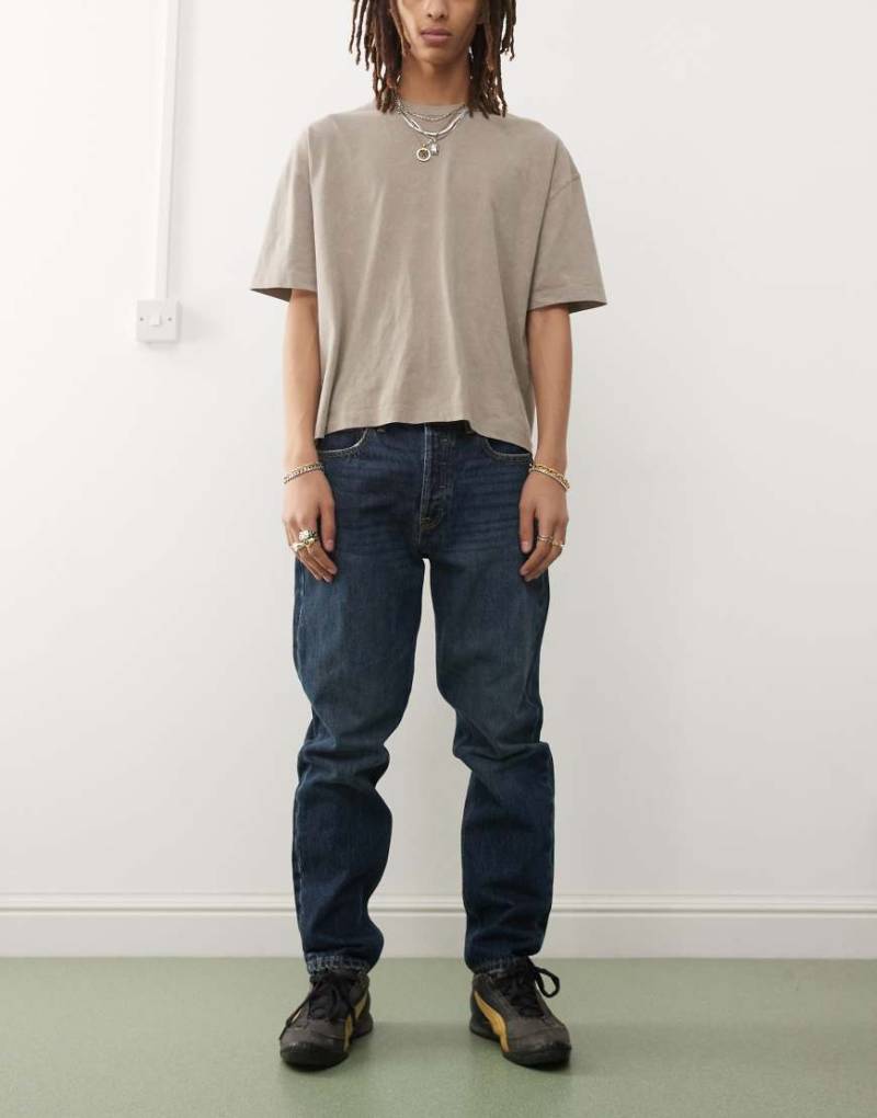 Dr. Denim - Rush - Jeans in dunkelblauer Canyon-Used-Waschung mit normalem Schnitt von Dr Denim