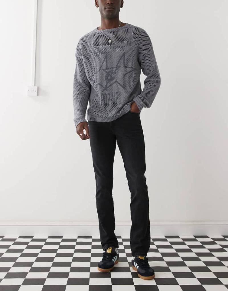 Dr. Denim - Snap - Skinny-Jeans in schwarzer Nebelwaschung mit mittelhohem Bund von Dr Denim