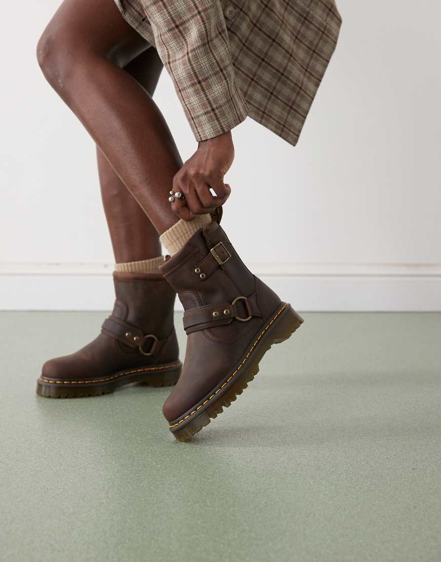 Dr Martens - Ankle-Boots in Braun mit Metalldetails-Brown von Dr Martens