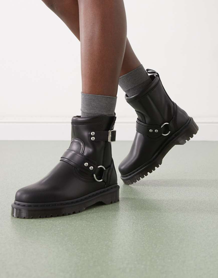 Dr Martens - Ankle-Boots in Schwarz mit Riemendetail von Dr Martens