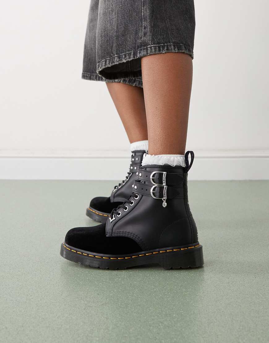 Dr Martens x Wednesday 1460 - Schwarze Stiefel von Dr Martens
