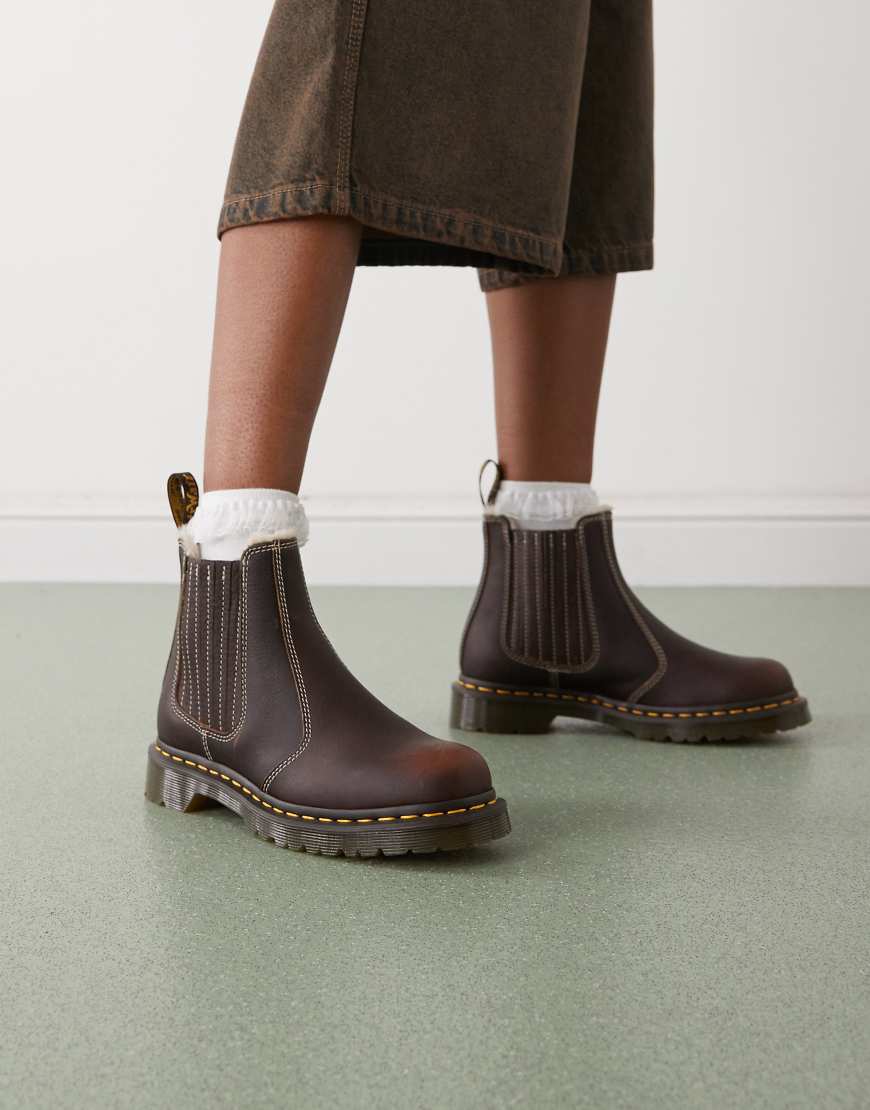 Dr. Martens - 2976 Leonore - Chelsea Boot in Dunkelbraun von Dr Martens