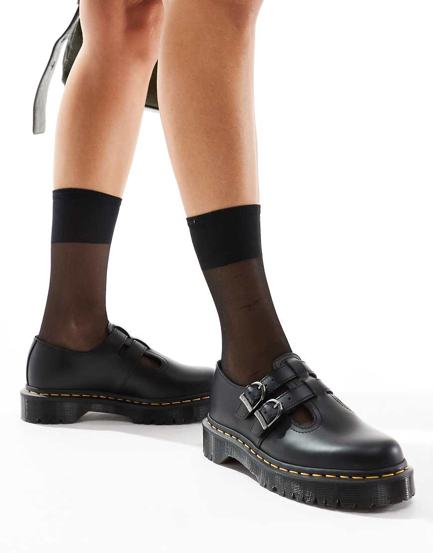 Dr. Martens - 8065 Bex - Mary-Jane-Schuhe aus glattem Leder in Schwarz von Dr Martens