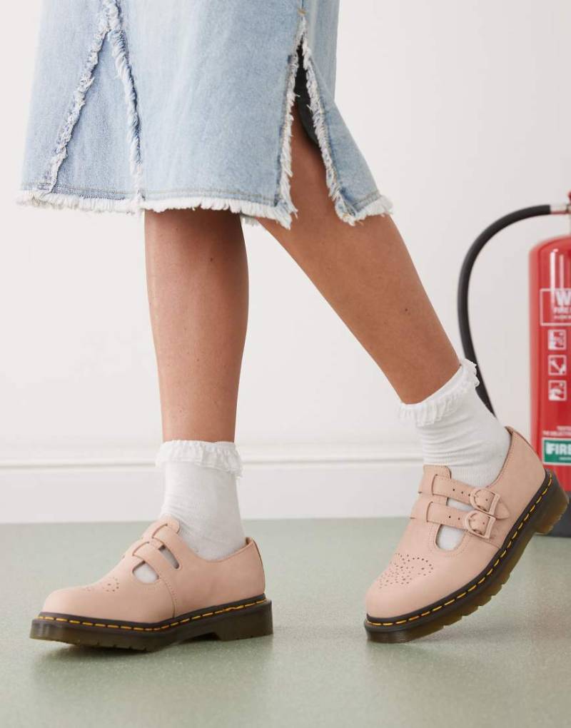 Dr. Martens - 8065 - Mary-Jane-Schuhe in Puderrosa von Dr Martens