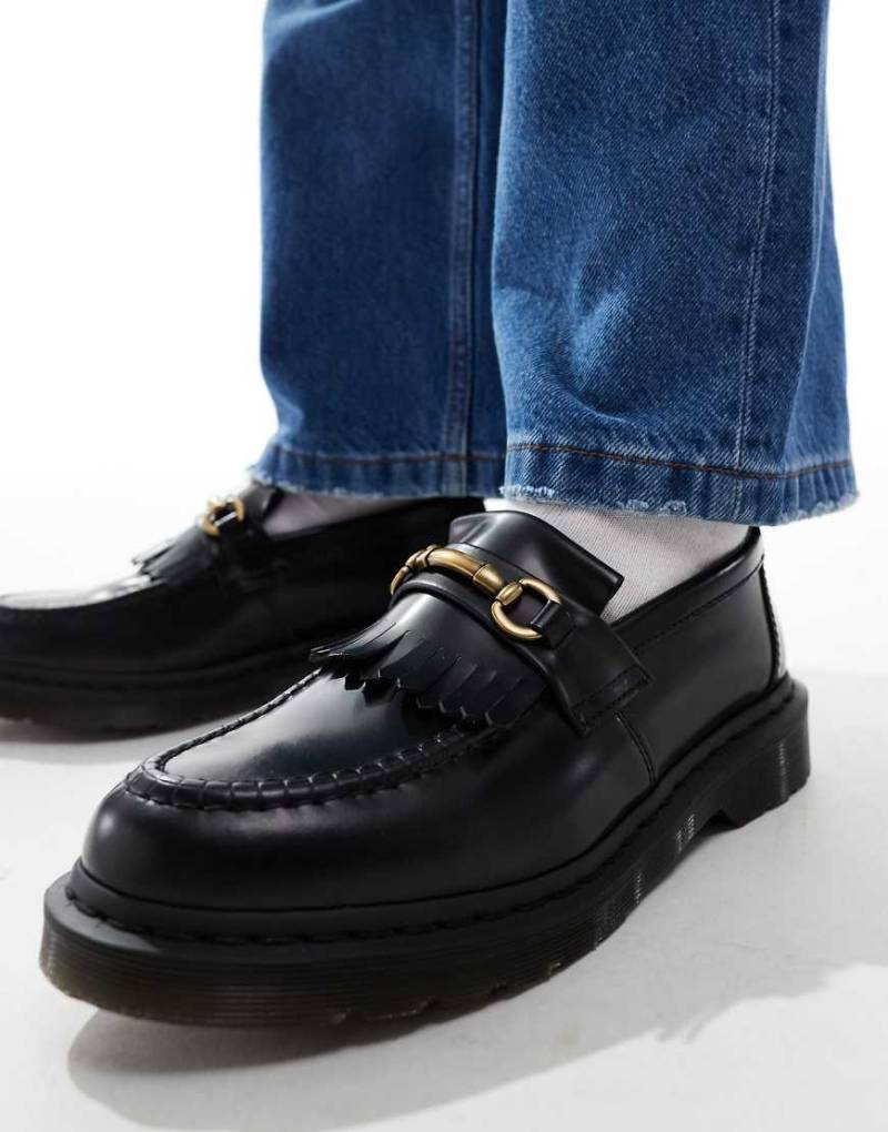 Dr. Martens - Adrian - Loafer aus Leder in Schwarz mit Trensen von Dr Martens