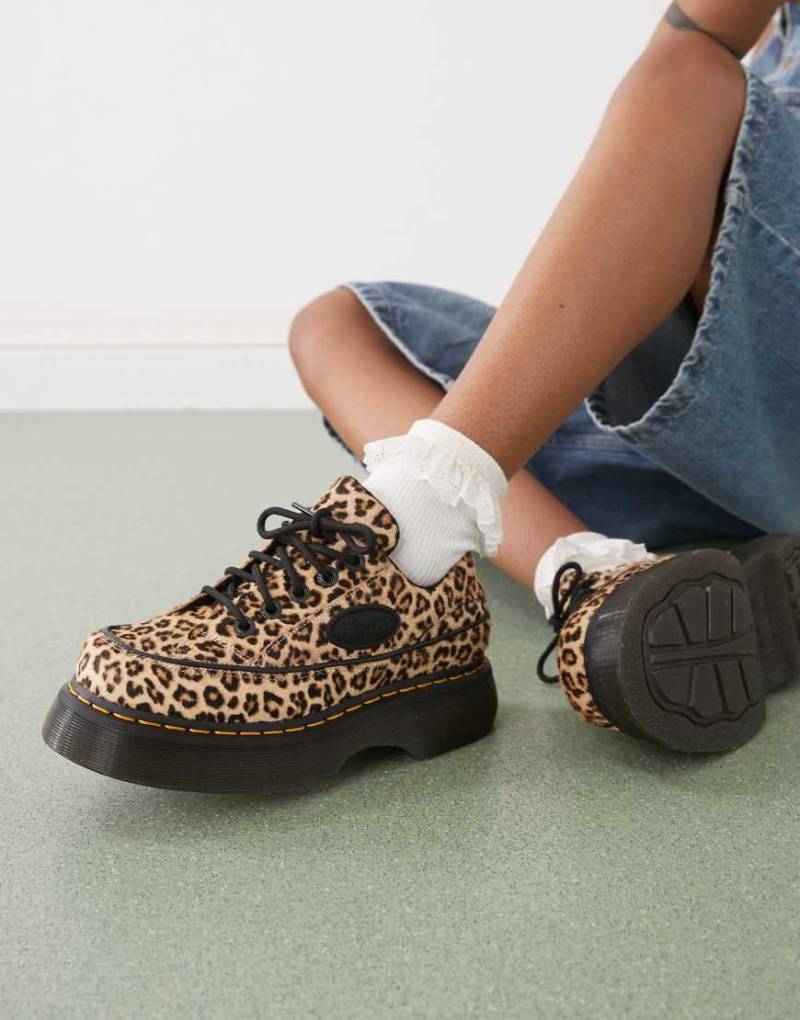Dr. Martens - Buzz - Schuhe mit 5 Ösen und Leopardenmuster-Bunt von Dr Martens