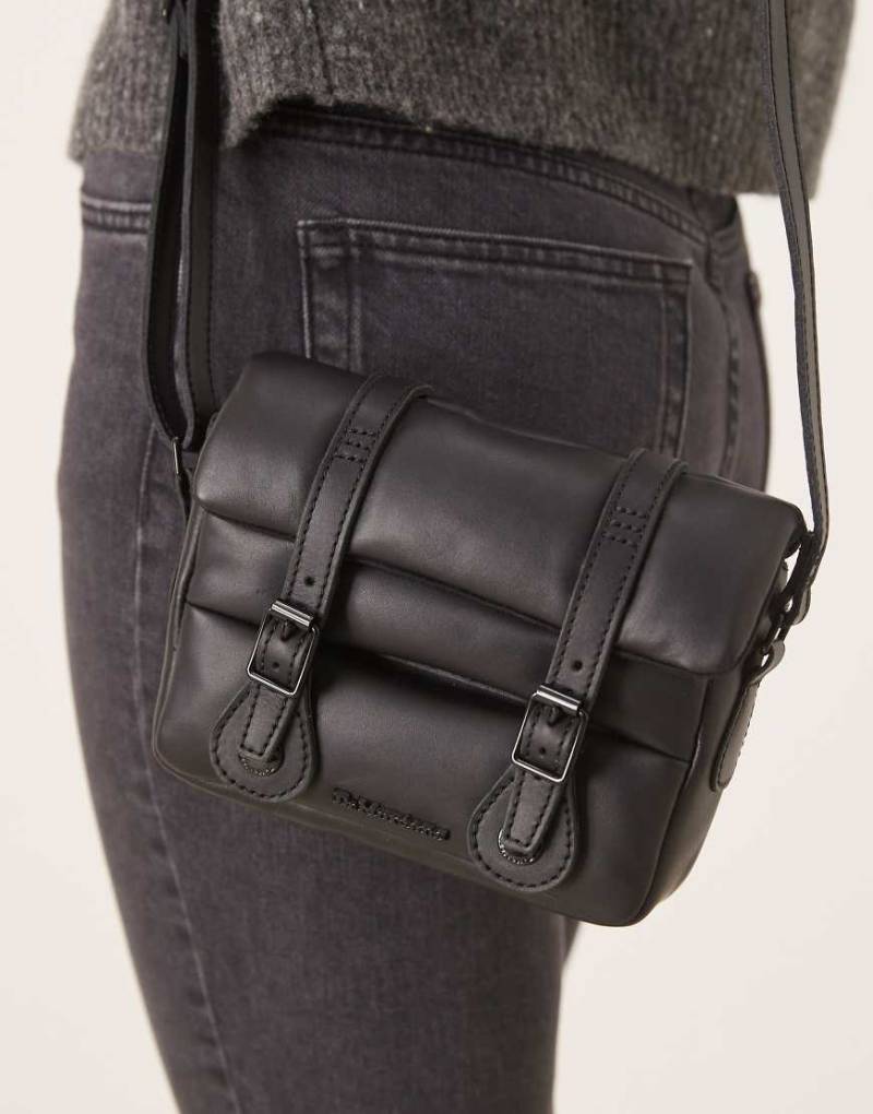 Dr. Martens - Gesteppte Umhängetasche in Schwarz, 7 Zoll von Dr Martens