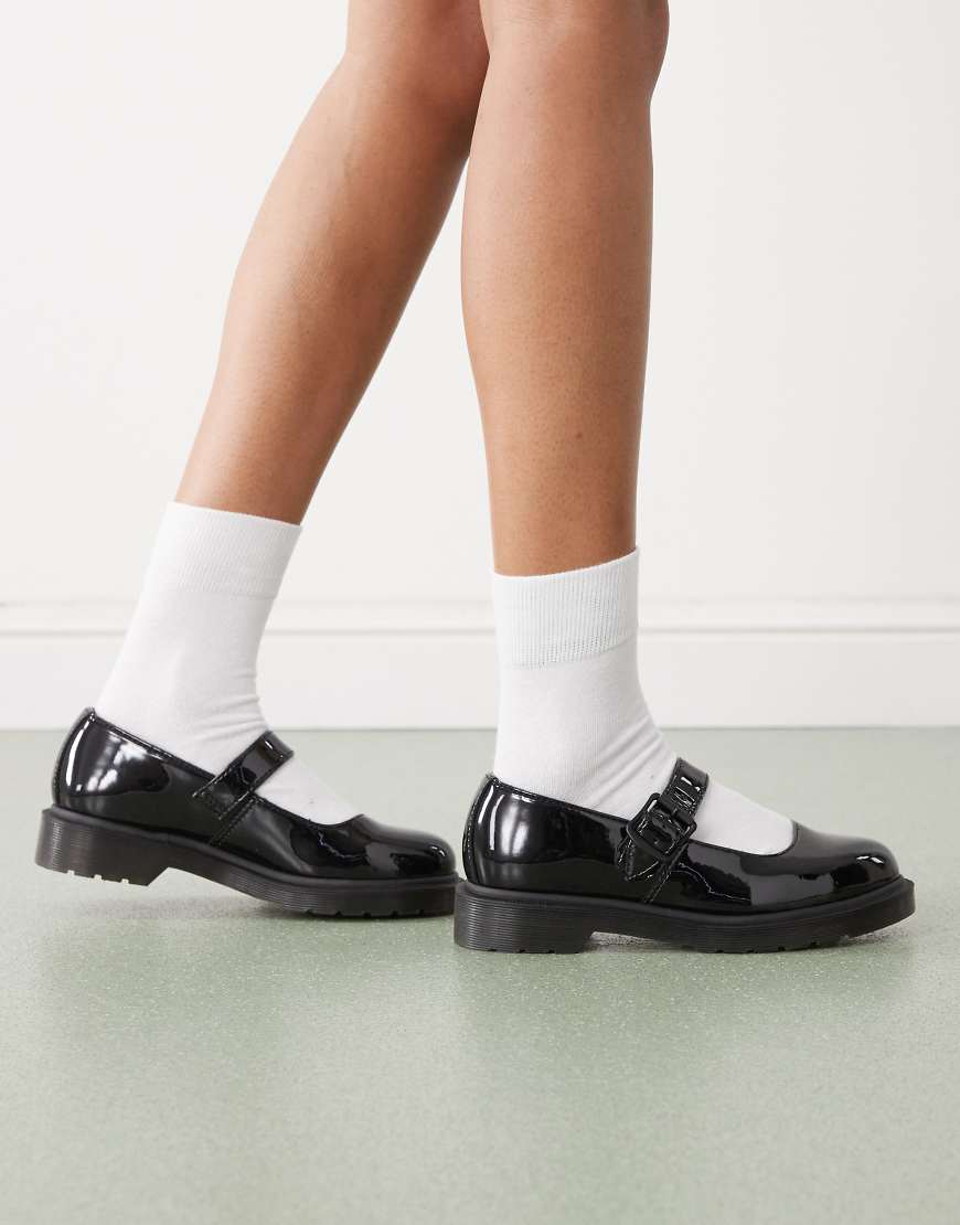 Dr. Martens - Mariel - Lackschuh in Schwarz von Dr Martens