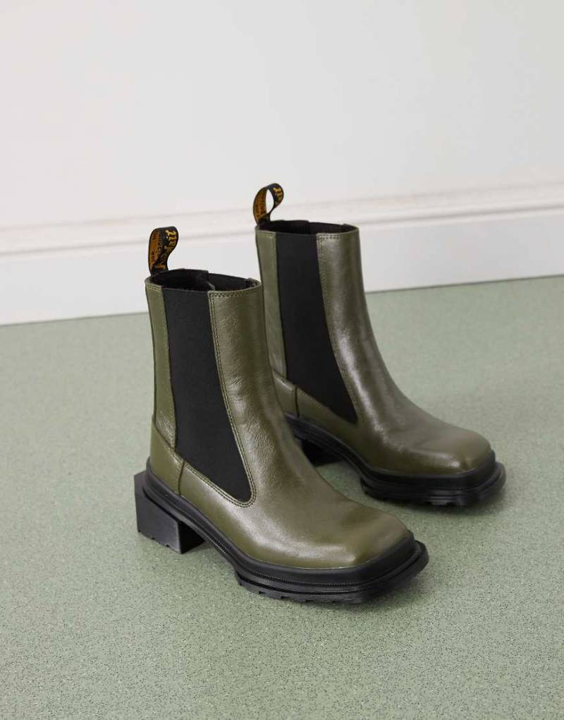 Dr. Martens - Maybole - Chelsea-Stiefel in Olivgrün von Dr Martens