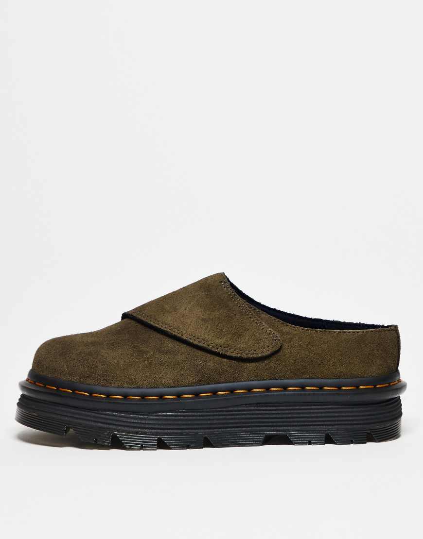 Dr. Martens - ZebZag Anywair - Unisex-Mules in Olivgrün von Dr Martens