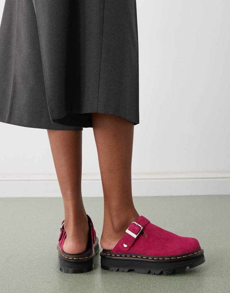 Dr. Martens - ZebZag - Mules in Fuchsia-Rosa von Dr Martens