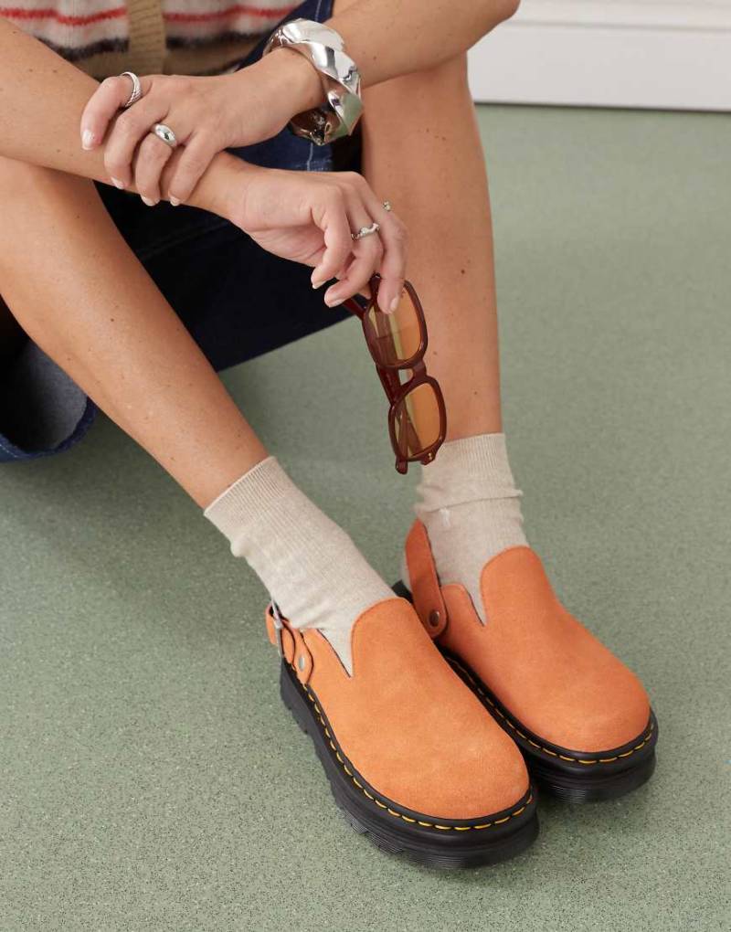 Dr. Martens - ZebZag - Mules in Orange von Dr Martens