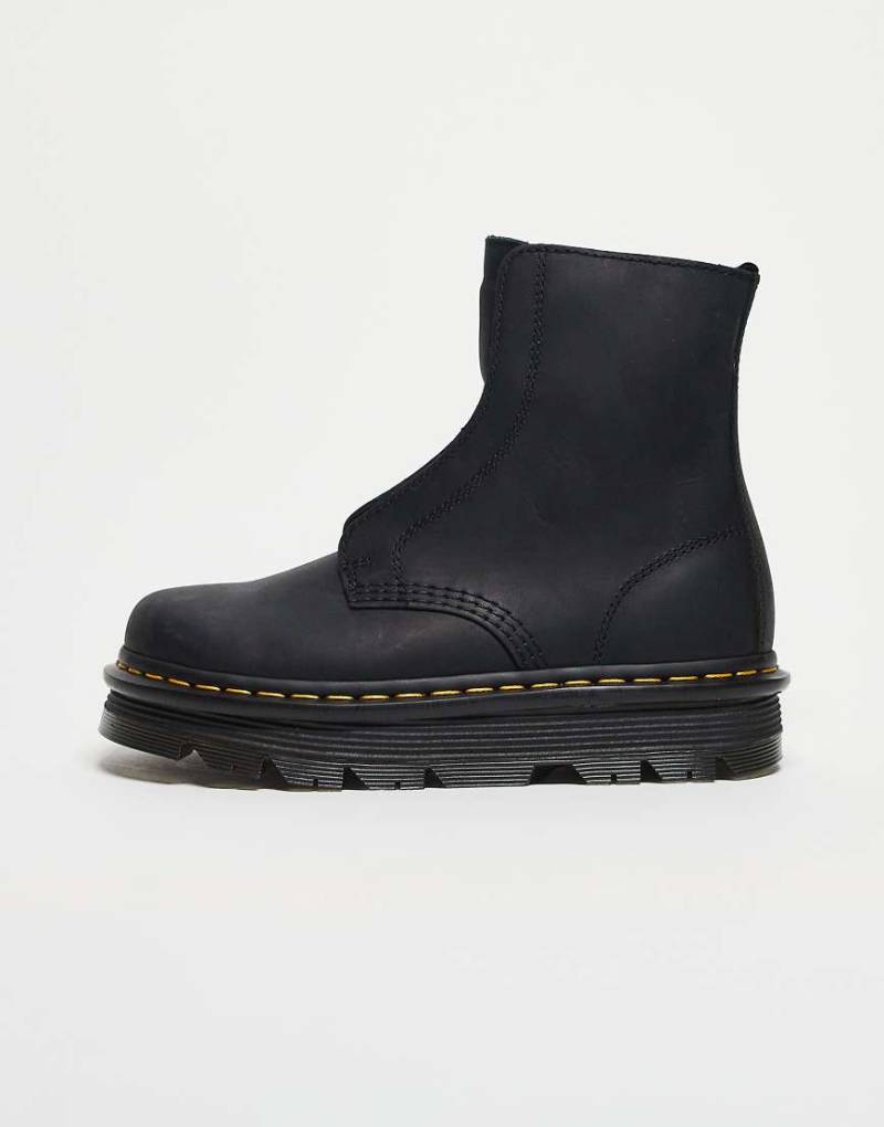 Dr. Martens - ZebZag - Unisex-Stiefel in Schwarz ohne Schnürung von Dr Martens