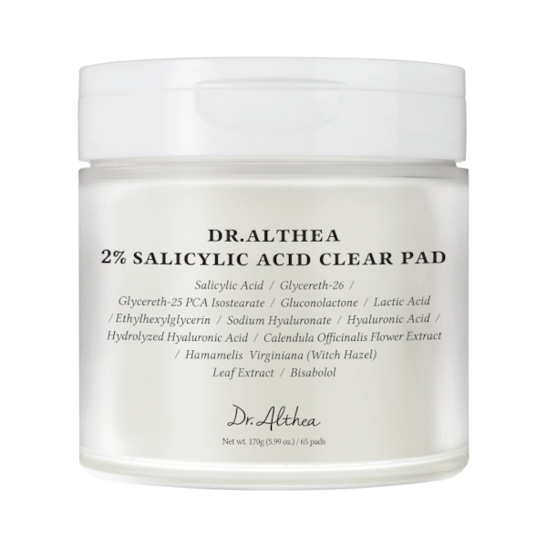 Dr. Althea - 2% Salicylic Acid Clear Pad - 170g/ 65pads von Dr. Althea